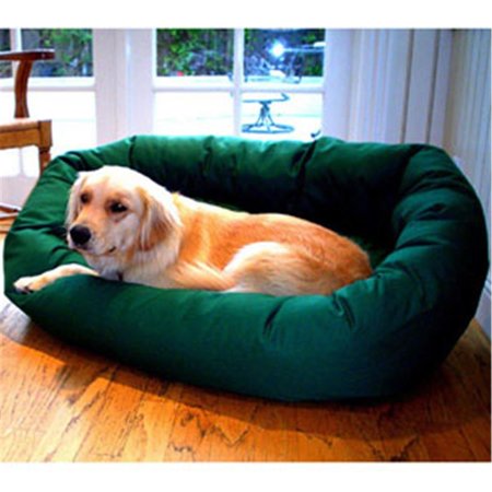 MAJESTIC PET 24 in. Small Bagel Bed- Green 788995611233